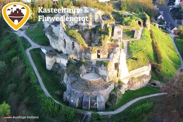 Burgruine in Valkenburg Limburg Holland Burgruine und Fluweelengrotte Valkenburg